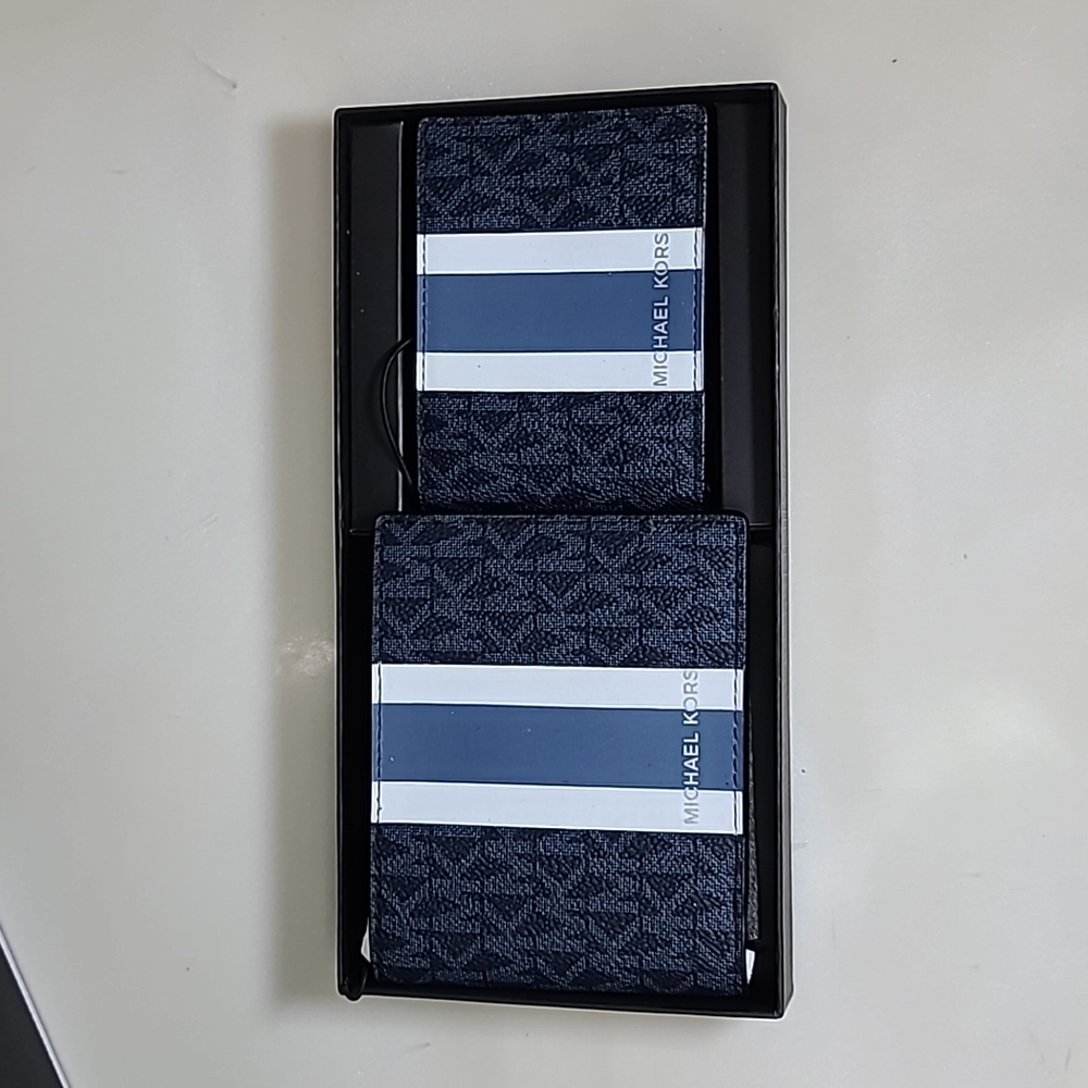 Michael Kors Men's 3 in 1 Wallet Box Set ADMIRAL MLTI - Picture 5 of 6